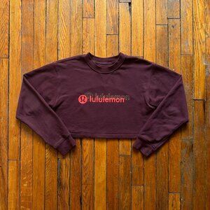 Limited Edition Lululemon All Yours Cropped Lunar New Year Sweatshirt Women Burg